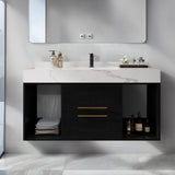 39.4 Inch Floating Bathroom Vanity,Bathroom Vanity with Sink,Bathroom Cabinet