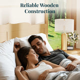 Queen Bed Frame with Headboard and Storage