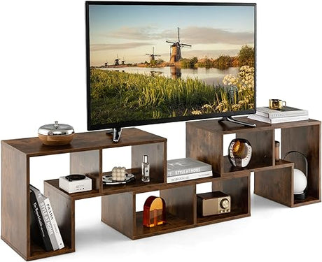 3 Pieces Console TV Stand, Free-Combination Entertainment Center for 50 55 60 65 Inch Tv