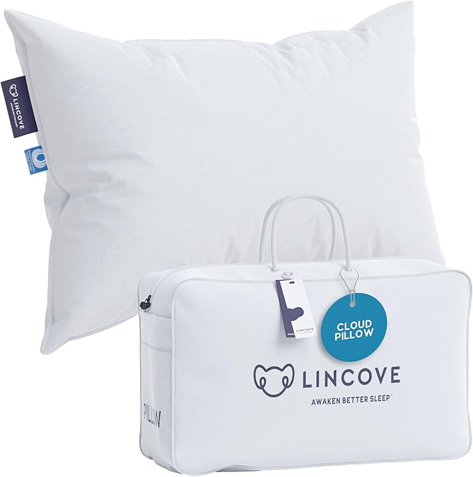 Canadian Down Pillow, White Luxury Sleeping Pillow - 625 Fill Power