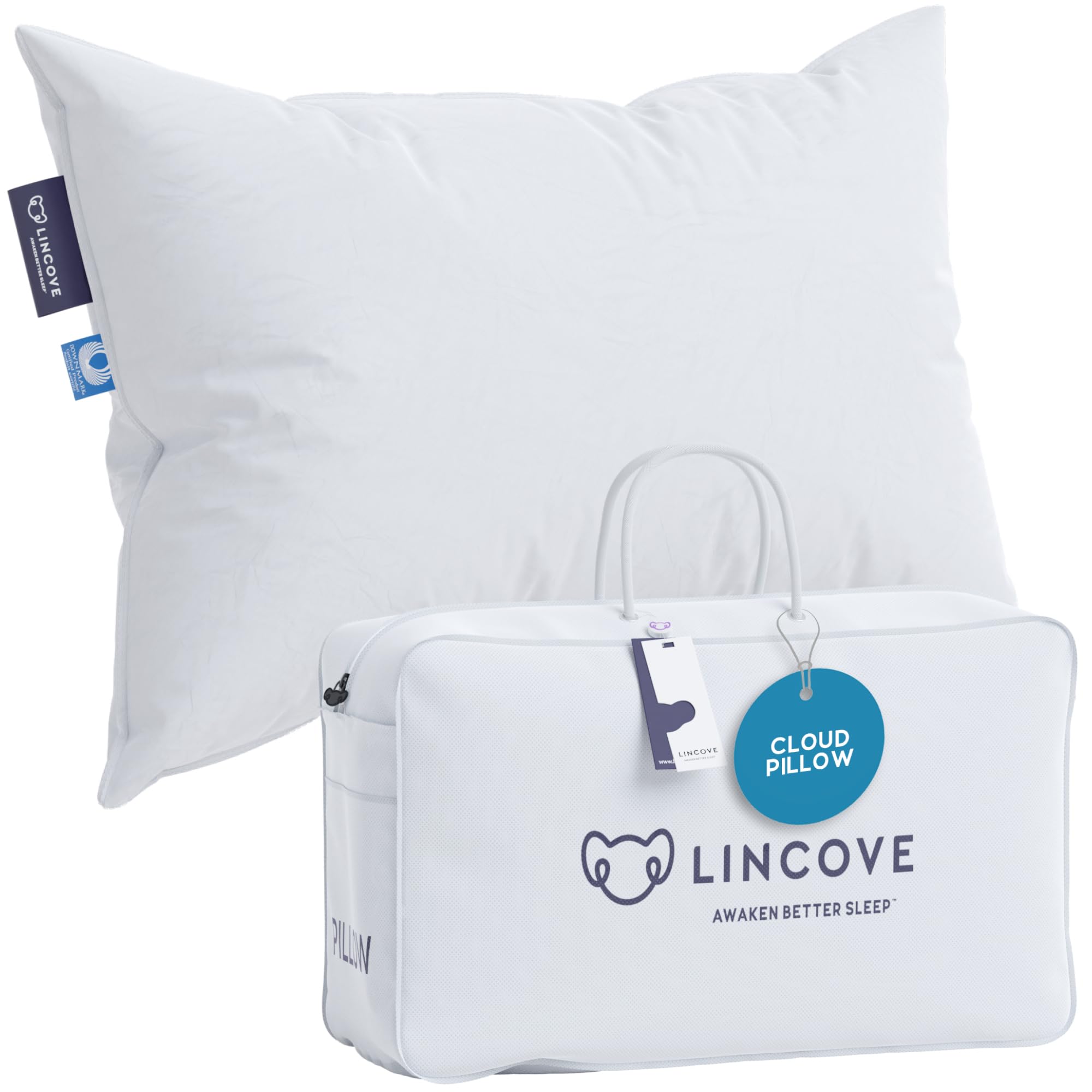 Cloud Natural Canadian White Down Luxury Sleeping Pillow