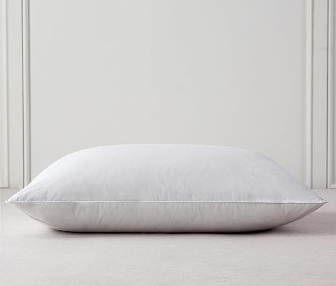 Luxury Feathers Down Pillows Standard Size  Hotel Quality Fluffy Bed Pillows