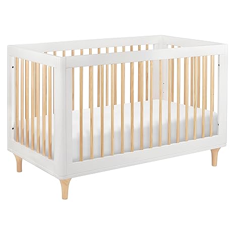 3-in-1 Convertible Crib with Toddler Bed Conversion Kit in Canyon/Washed Natural,