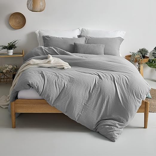 Super Soft Duvet Cover - 100% Washed Microfiber Navy Blue Comforter Cover