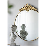 Arched Wall Decor Mirror with Metal Frame - Gold 36" x 41"