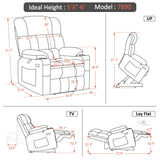 Dual Motor Power Lift Recliner Chair with Massage and Heat for Elderly People, Infinite