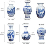 Classic Ancient Blue and White Porcelain Vase, Jingdezhen Chinese Style Decorative