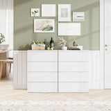 4 Drawer Dresser, White Dresser Modern Storage Chest of Drawers 23.6L x 15.7W x 31.5H in