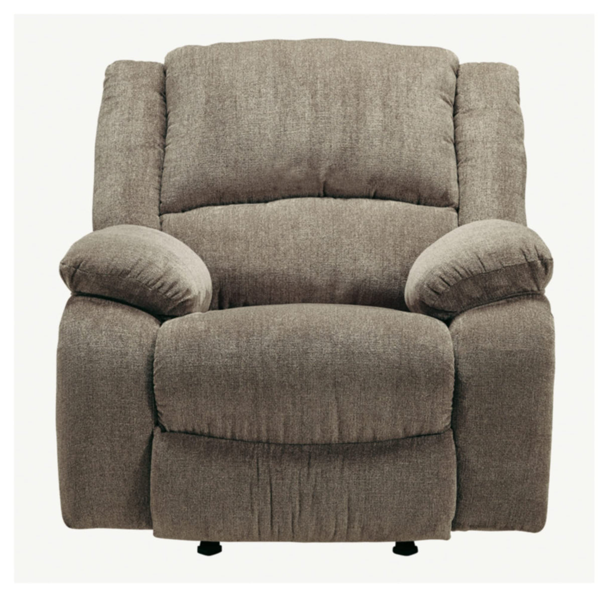 Draycoll Plush Manual Pull-Tab Rocker Recliner, Light Brown