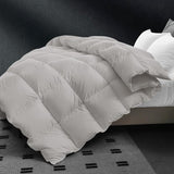 Comforter Queen Size - Winter Cream White Down Duvet Insert, Fluffy Warm Breathable