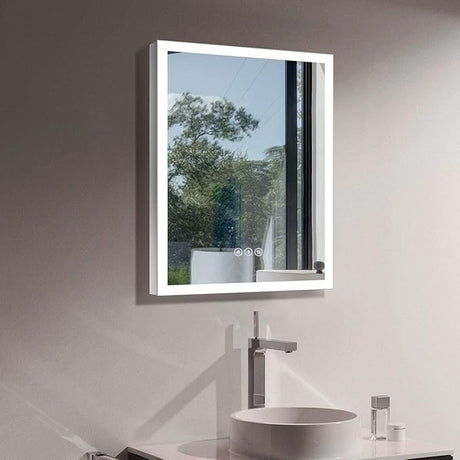 Bathroom Mirror with Lights, LED Lighted Bathroom Vanity Mirror, Led Mirror for Bathroom,