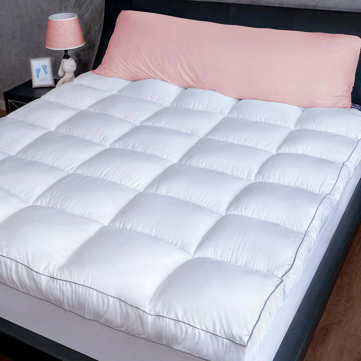 Mattress Topper Queen, Cooling Pillow Top Mattress Topper