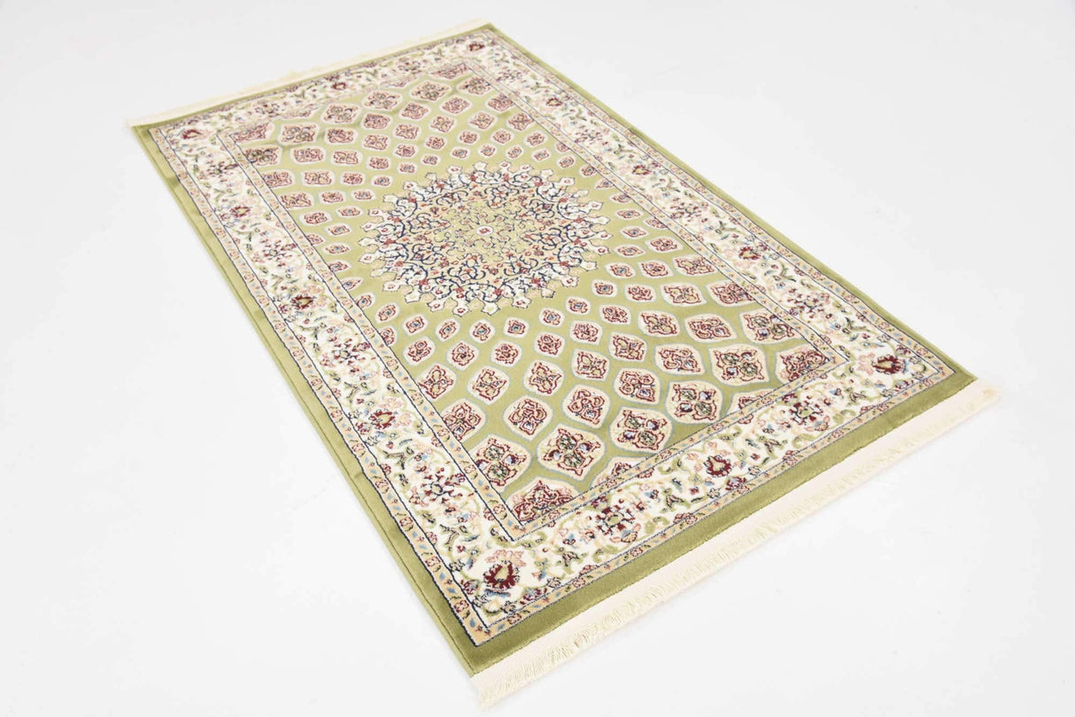 Loom Narenj Collection Classic Traditional Textured Medallion Pattern Design Area Rug,