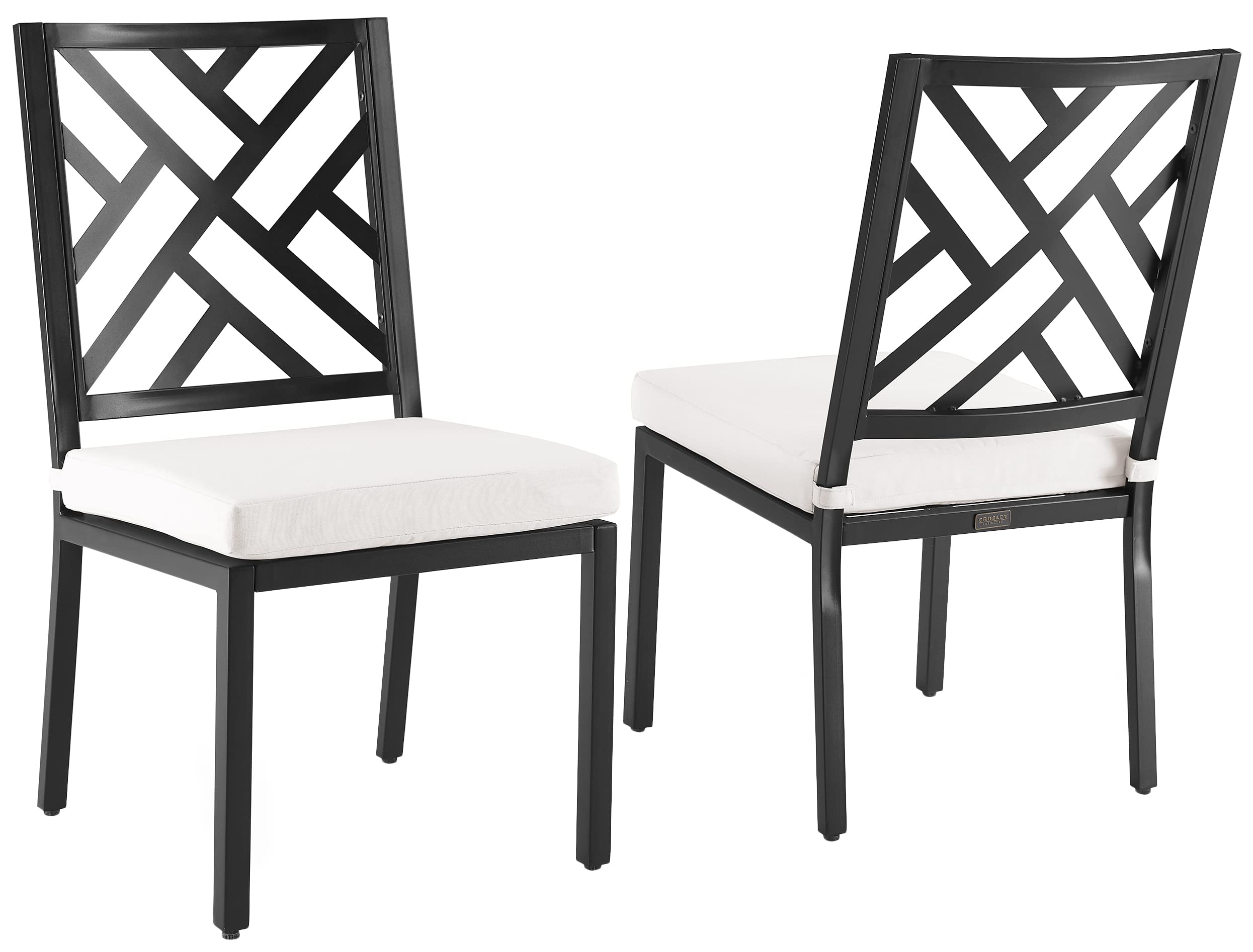 Locke 2-Piece Outdoor Chair Set, Dining Patio Chairs for Deck, Backyard