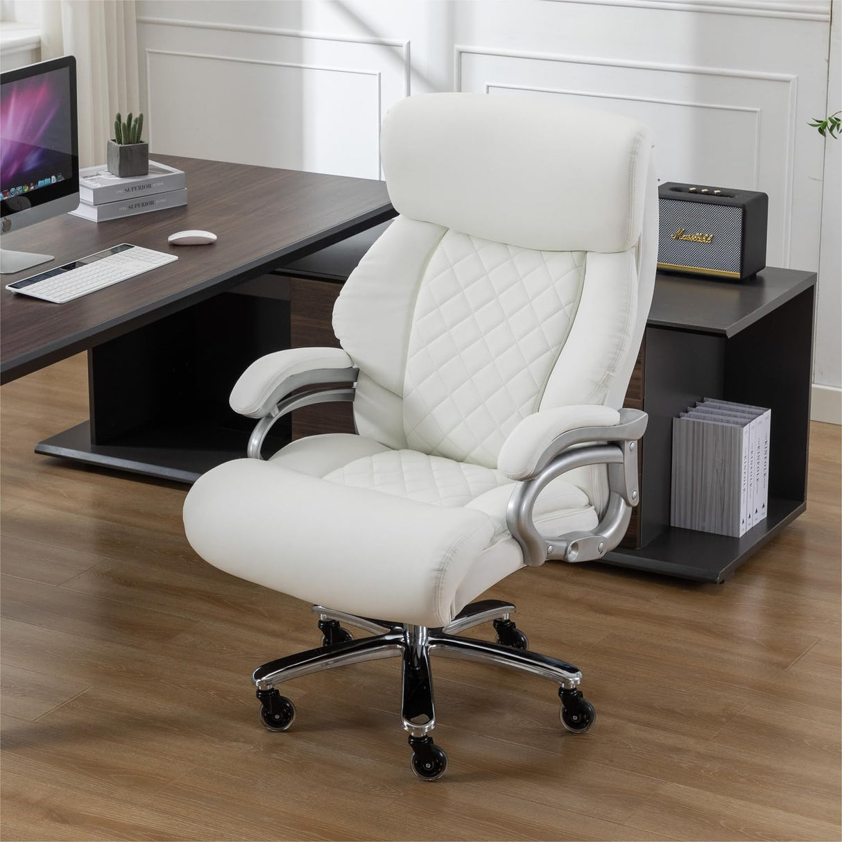 Big & Tall Executive Office Chair, High Back Desk Chair with Adjustable Lumbar Support