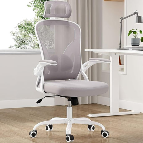 Ergonomic Office Chair, Home Office Desk Chair with Headrest, High Back Computer Chair