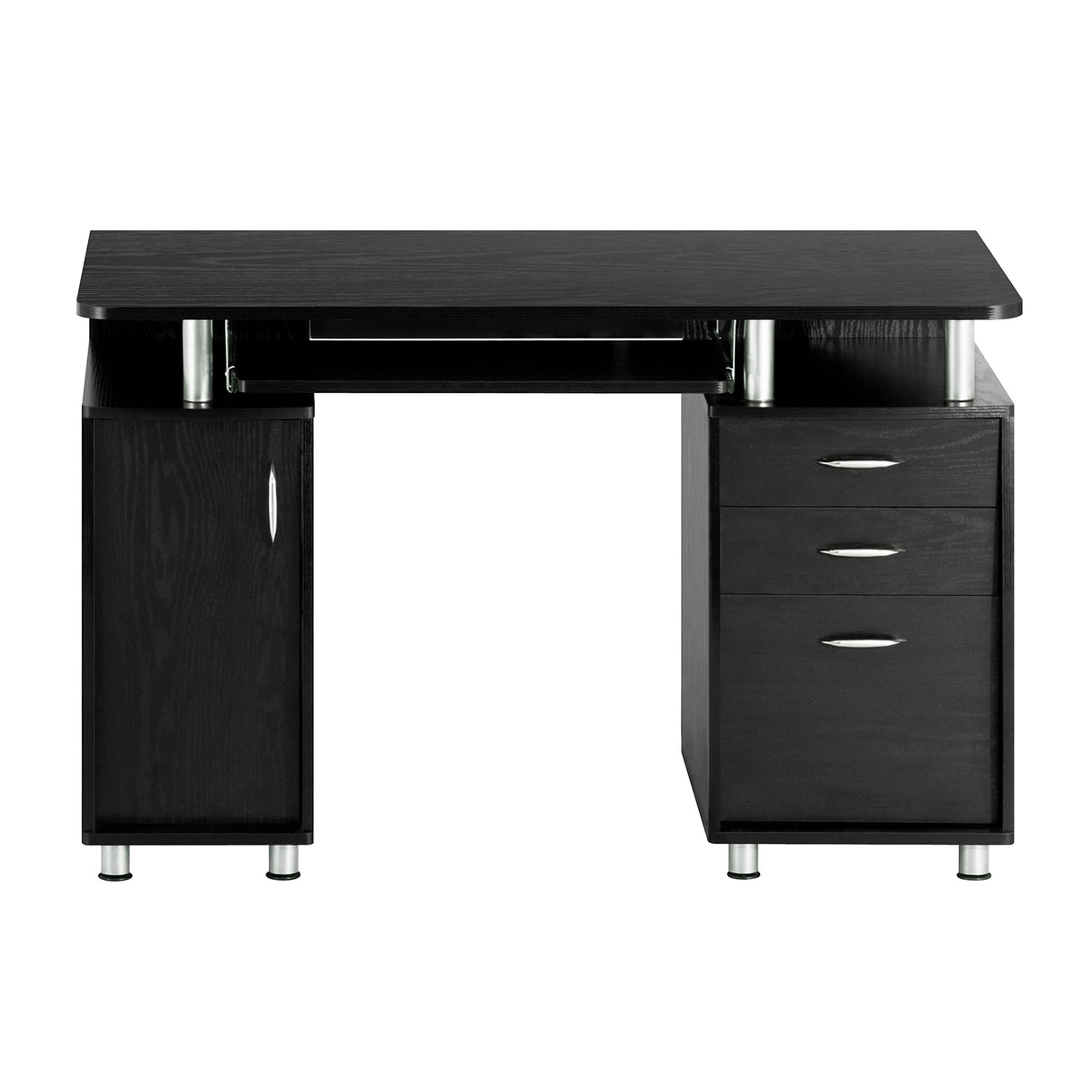 47.25" Ergonomic Computer Drawers & File Cabinet for Home Office Storage