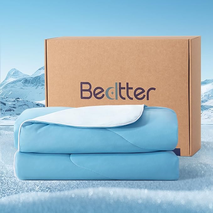 Luxe Cooling Comforter King size106 x90, Ultra-Fine Fiber for Hot Sleepers