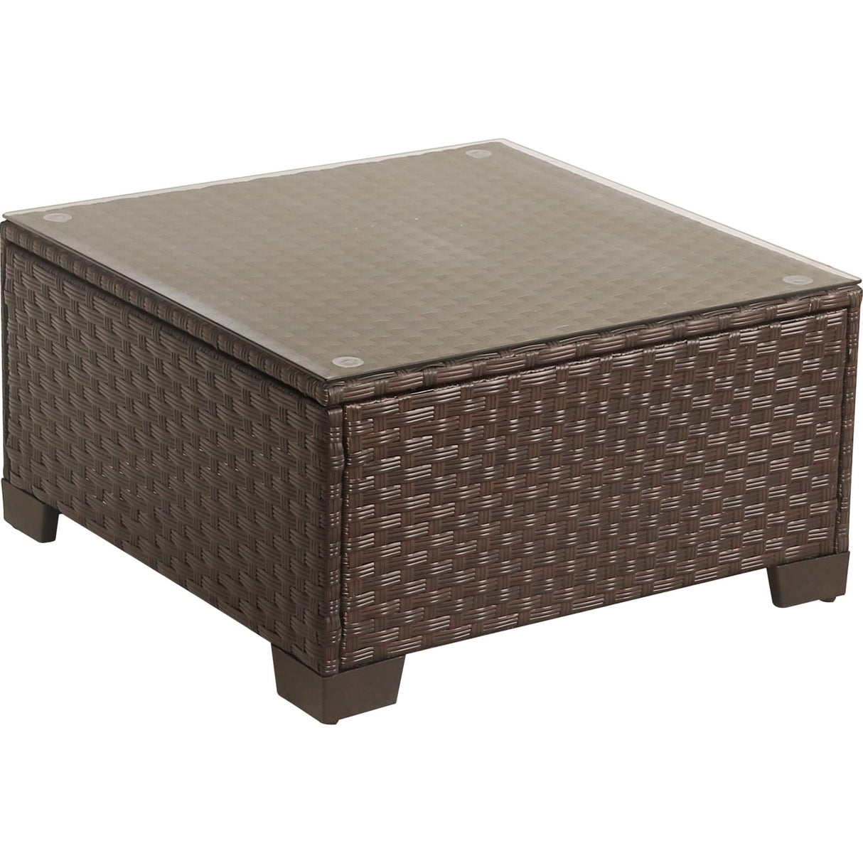 Patio Furniture Wicker Coffee Table Outdoor Garden Square Side Table