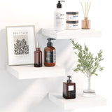 Floating Shelves for Wall, Small White Shelves Wall Mounted Shelf for Bathroom