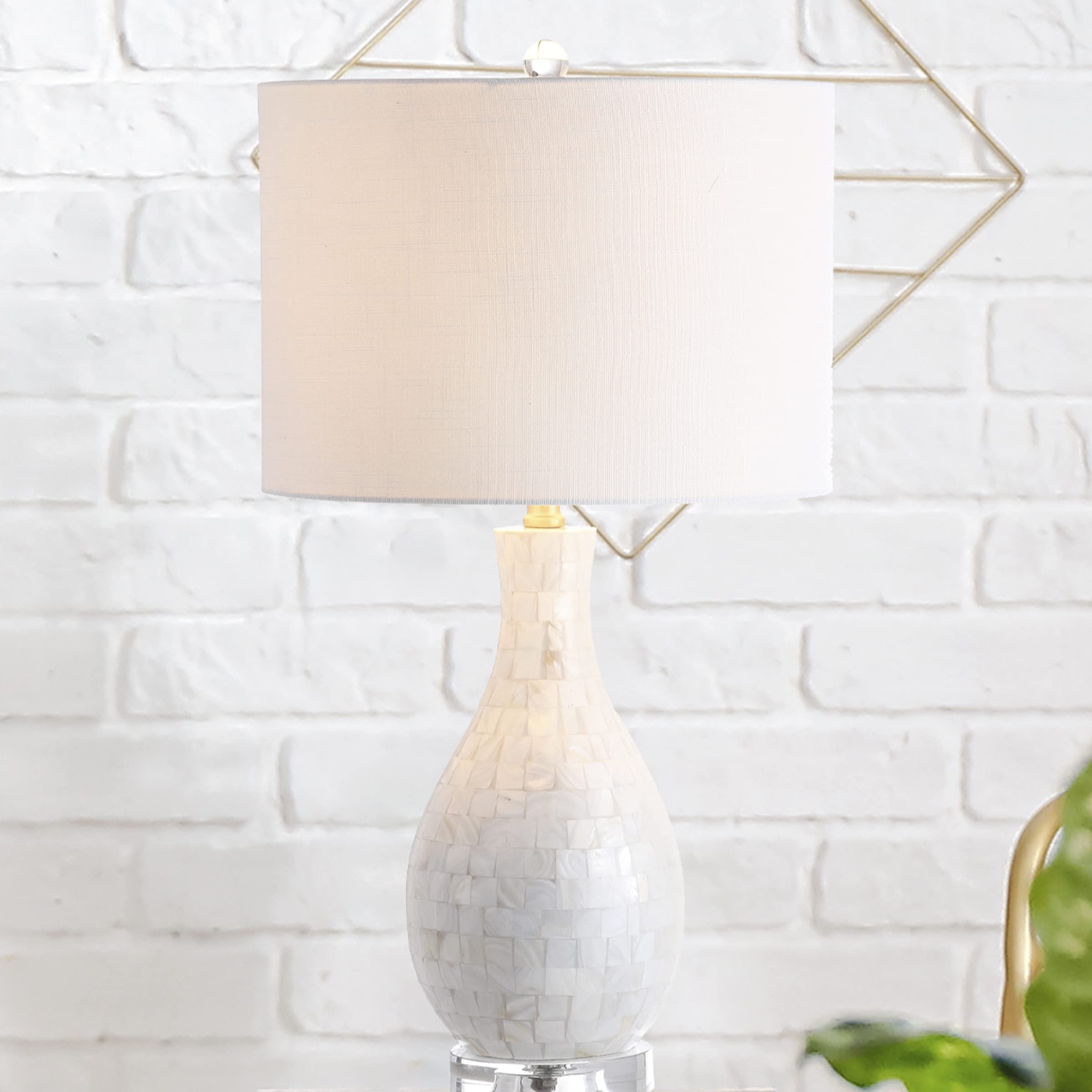 26.5" Seashell LED Table Lamp Coastal Contemporary Bedside Desk Nightstand Lamp