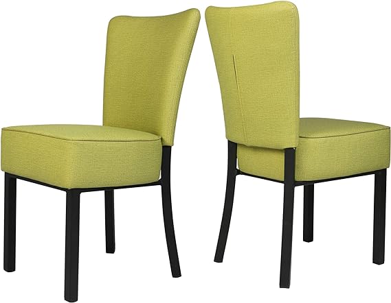 2 Set Kitchen Dining Room Chairs with Soft Cushion Modern Sturdy