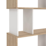 Modern Bookcase, Display Shelf and Decorative Room Divider with 7 Fixed Storage Shelves