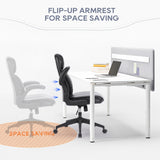 Executive Office Chair, Ergonomic Computer Desk Chair with Padded Flip-up Arm