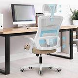 Office High Back Mesh Headrest Adjustable Height and Ergonomic Design