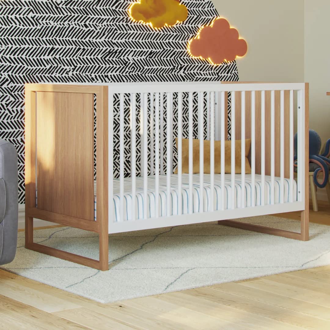 Toddler Convertible Crib | Sustainable Non-Toxic Materials | 3 Adjustable Heights