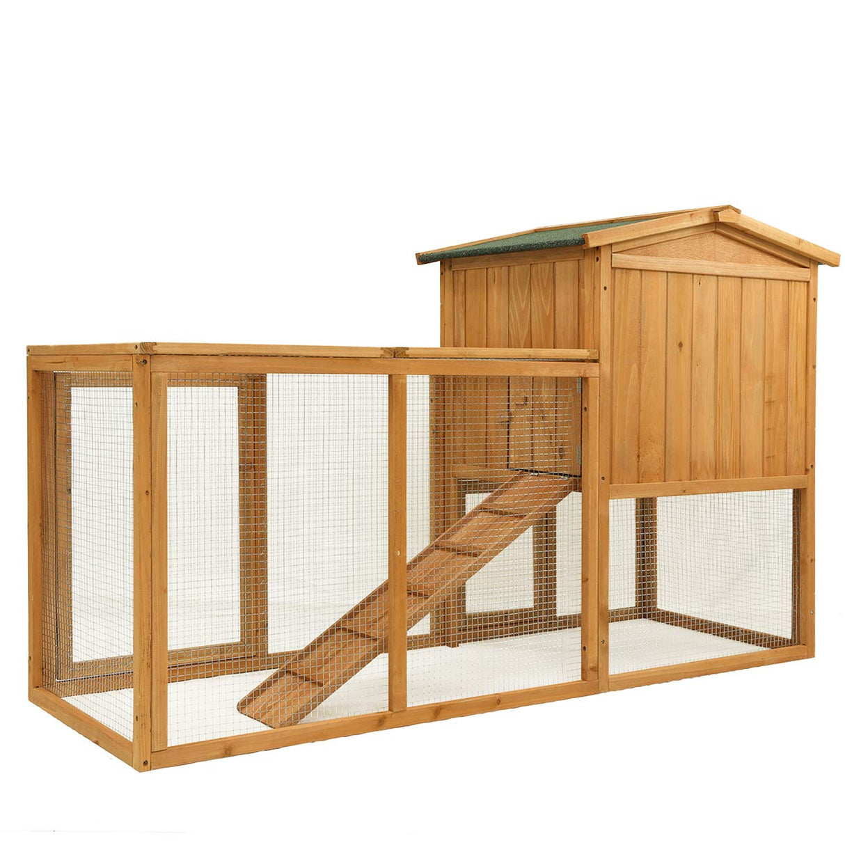 122''Chicken Coop with Nest Box - Poultry Cage