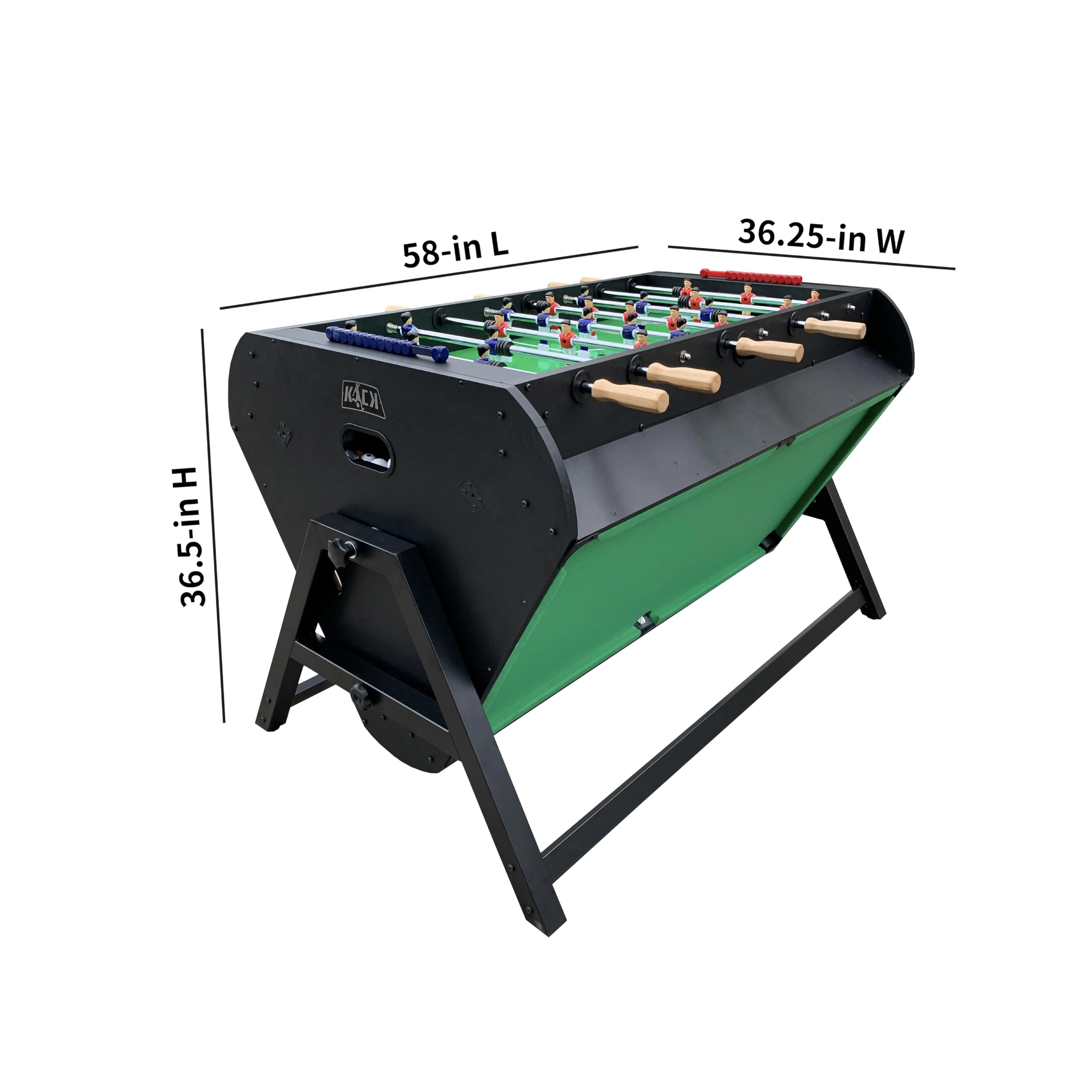 Telescopic Rods 3-in-1 Swivel Multi Game Table (Black) - Combo Game Table Set - Billiards