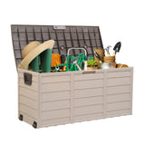 75 Gallon Outdoor Storage Box, Patio Deck Box Furniture