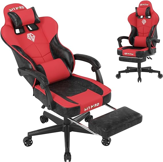 Gaming Chair,Big and Tall Gaming Chair with Footrest