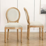 French Country Dining Chairs Set of 4, Upholstered Dining Room Chairs