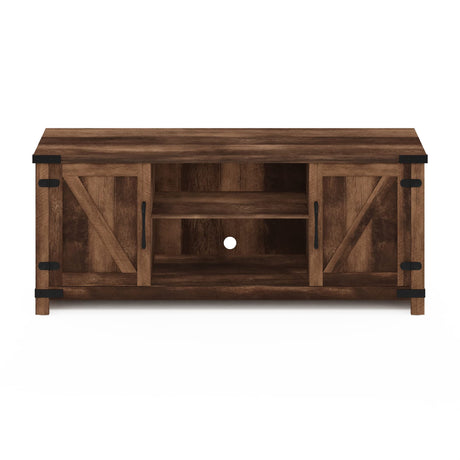 Cabinet Stand with Storage for TV up to 65 Inch, 70 Inch, Rustic Brown