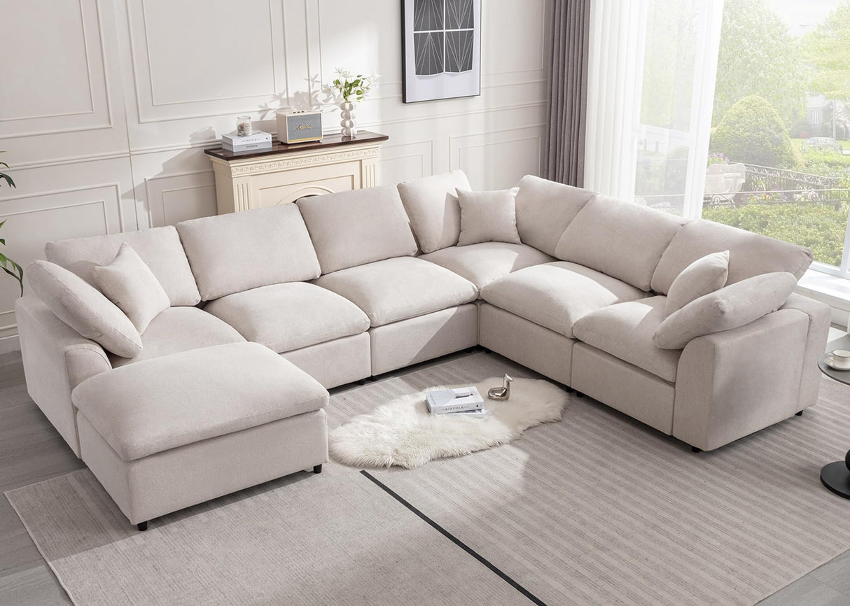 Modular Sectional Sofa Modern Oversized Cloud Couch