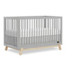 5-in-1 Convertible Crib in Pebble Grey Oak, JPMA & Greenguard