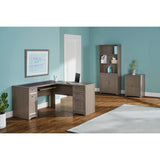 Magellan 59"W L-Shape Corner Computer Desk, Gray