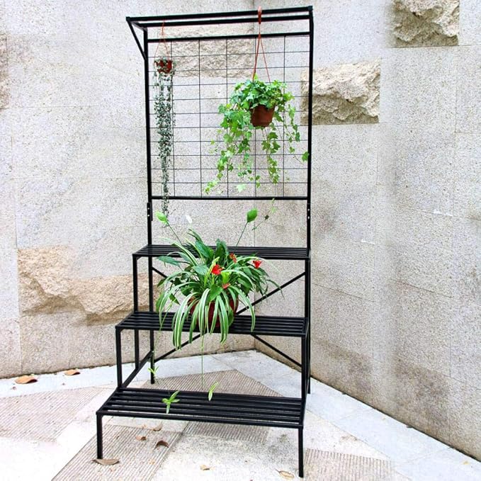 Heavy Duty 3 Tier Plant Stand for Home, Garden, Plant Lovers,Metal Storage
