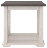 Dorrinson Square Modern Farmhouse End Table, 23"D x 23"W x 22"H