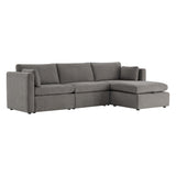 Oversized Modular Sectional Fabric Sofa set, FSC Certified Extra Large L Shaped Couchl