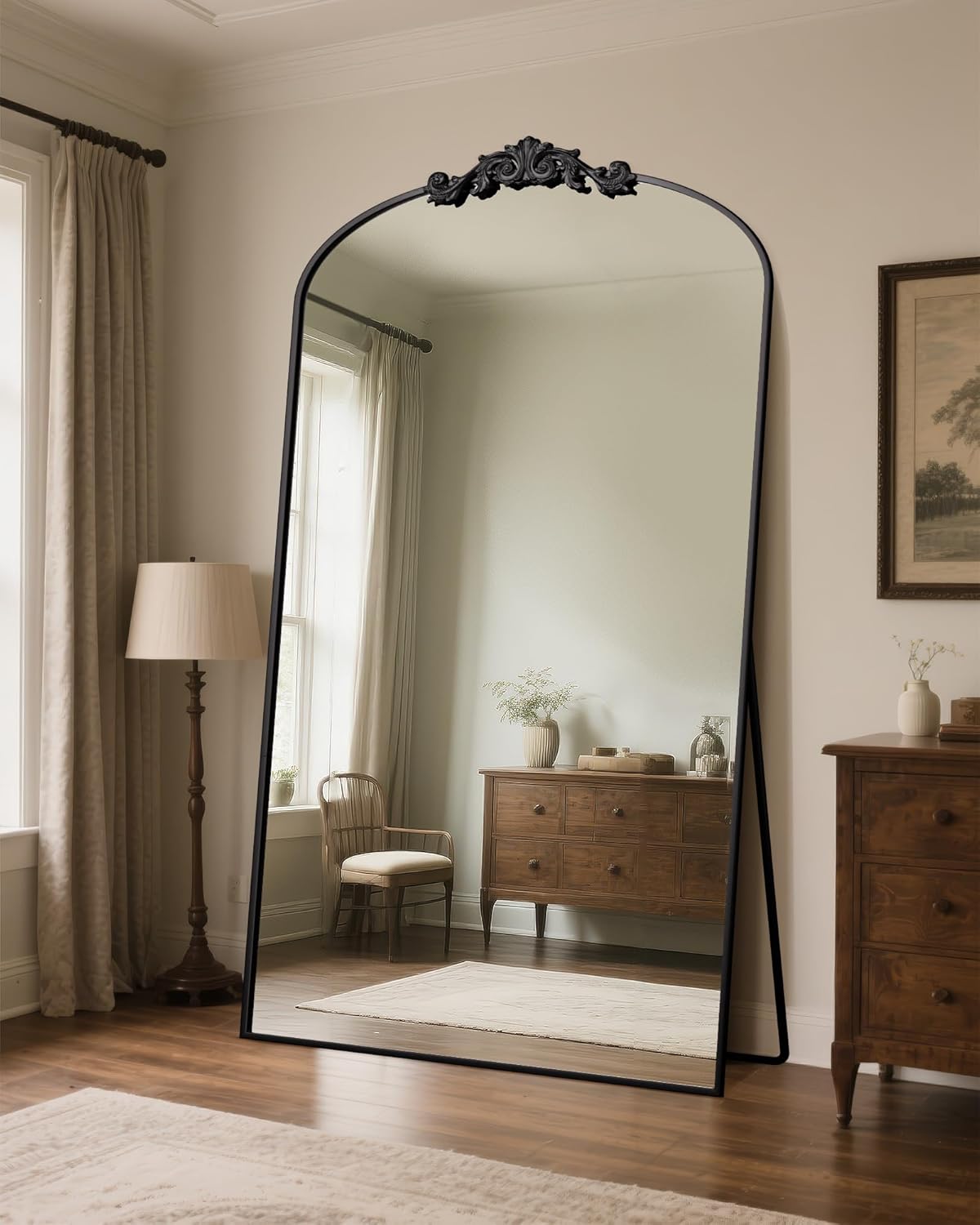 Arched Full Length Mirror,  Floor Mirror Freestanding