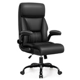 Executive Leather Chair Ergonomic Home Office Desk Chairs, High Back Lumbar Support