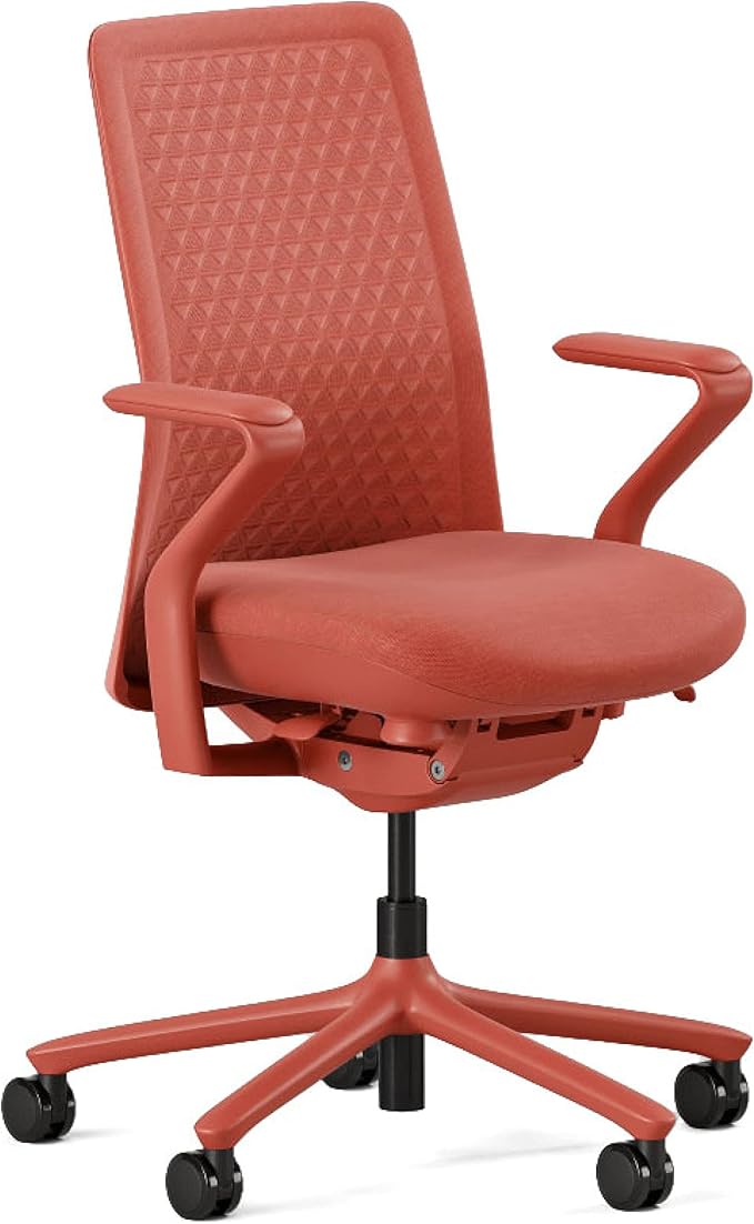 High Performance Executive Office Chair with Contoured Seat Back and Adjustable Lumbar Rest - High Density Foam Cushion with Aluminum Base - Up to 275 lbs - Galaxy