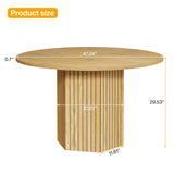 Conference Table, Modern Meeting Table for 4-6 People, 47-Inch Wood Business Office