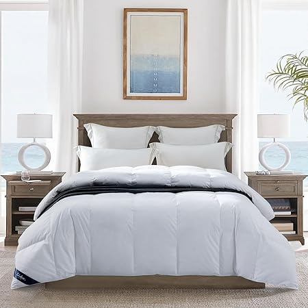 Ultra-Soft Down Feather Comforter King Size,Luxurious Hotel Collection