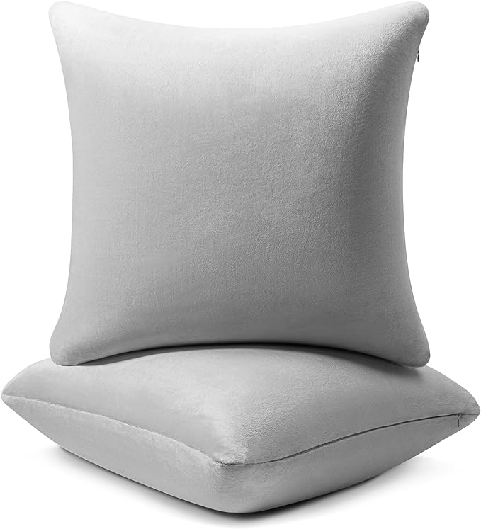 18 ×18 Pillow Insert (Pack of 2) Memory Foam Throw Pillow Insert Sham Square for