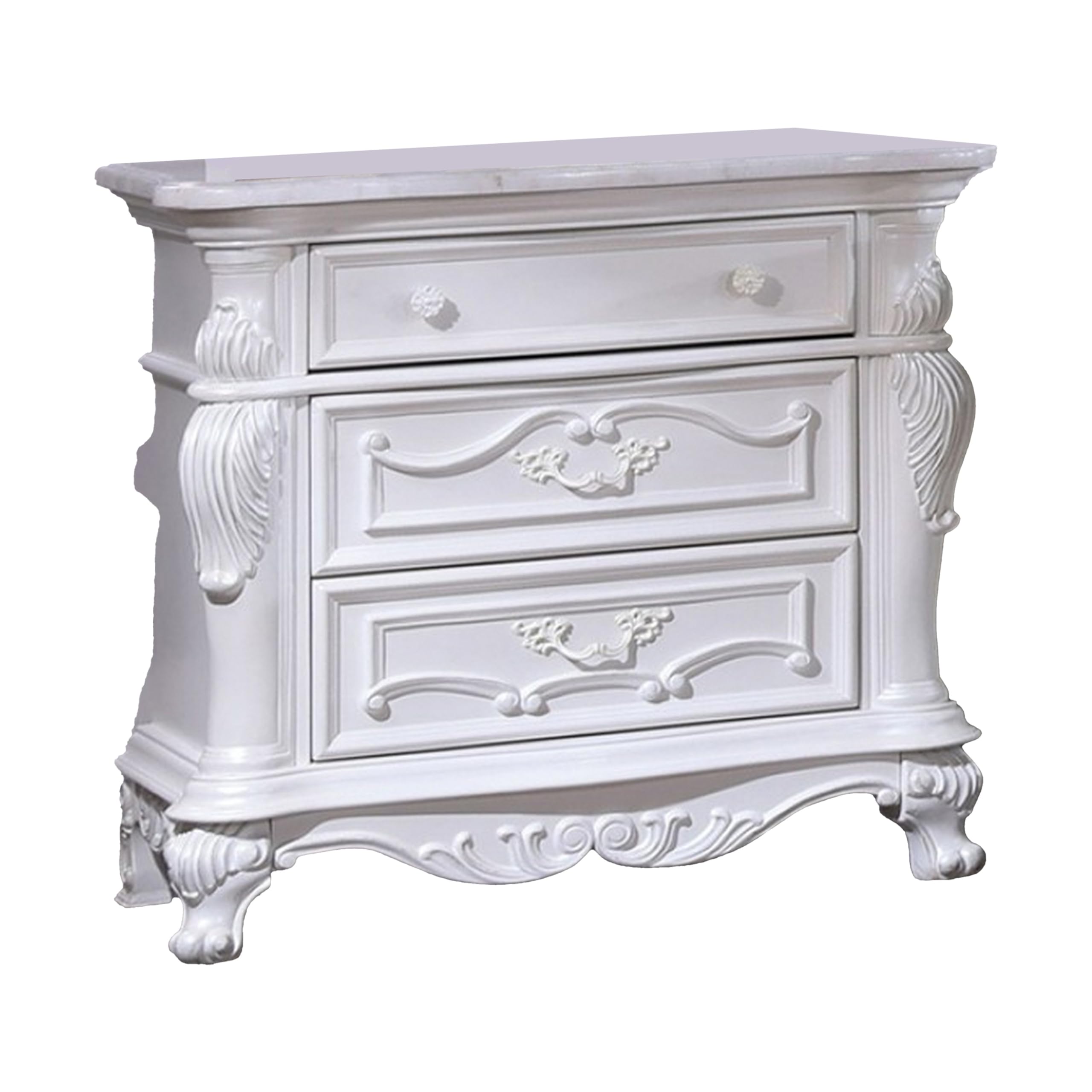 Nightstand with 3 Drawers, 34 Inch