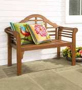 Weatherproof Lutyens Outdoor Bench | Holds Up to 400 lbs